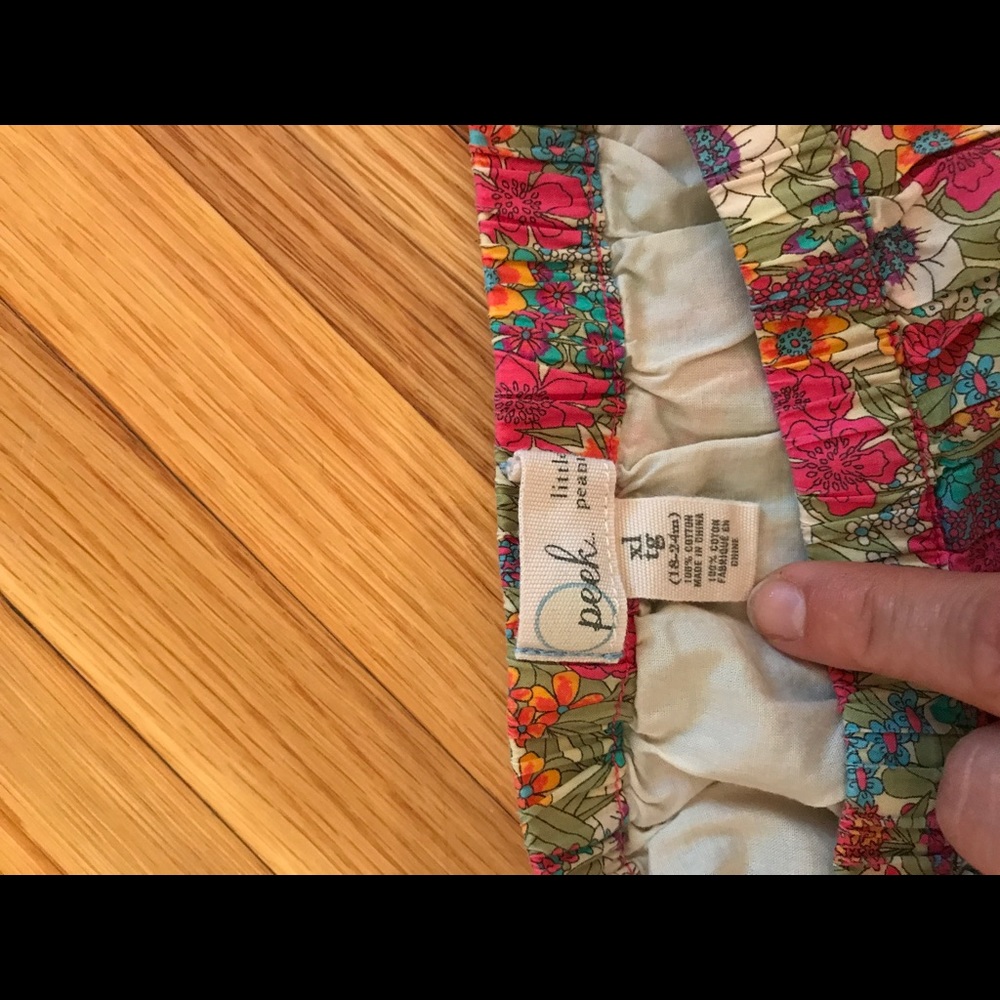 Peek liberty print baby girl skirt. 12-18 month